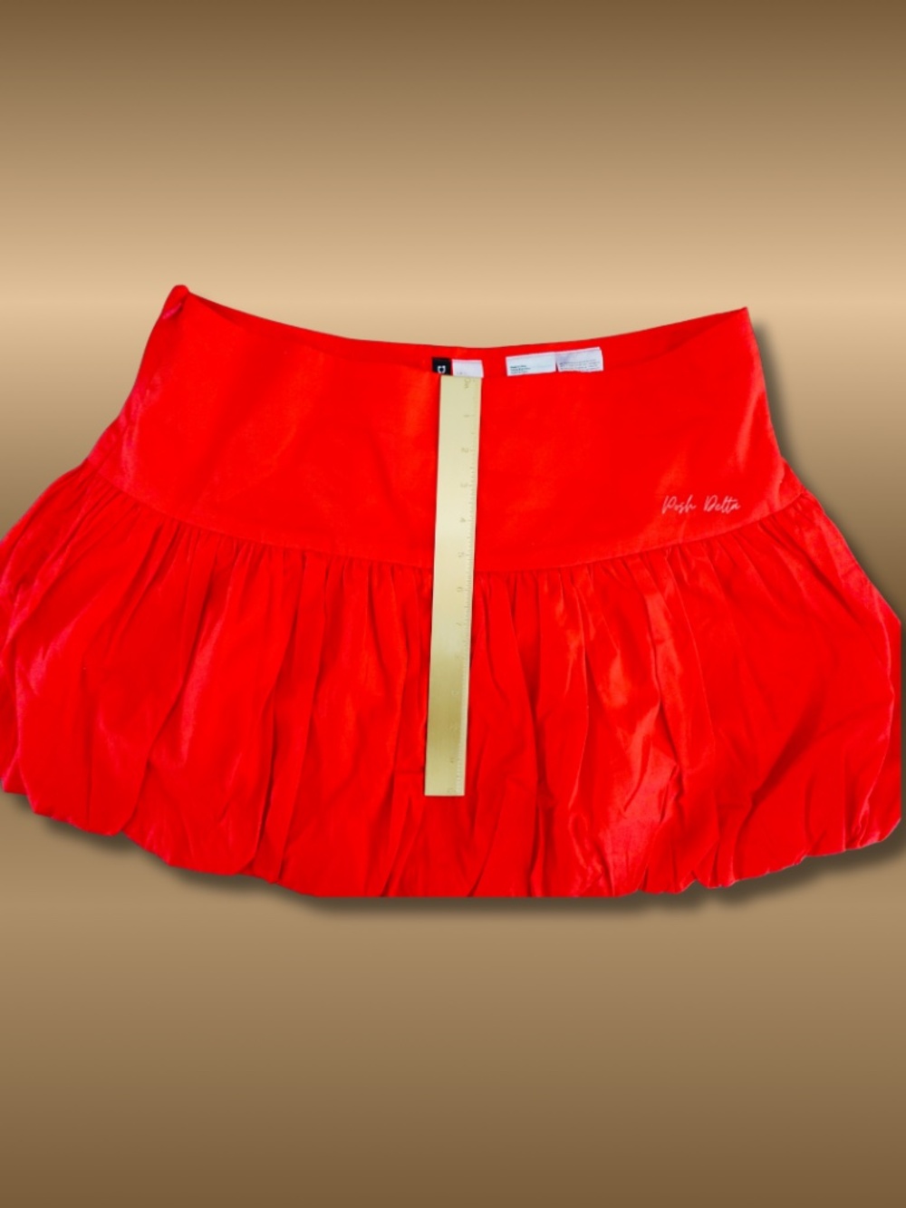 H&M Red Bubble Skirt
